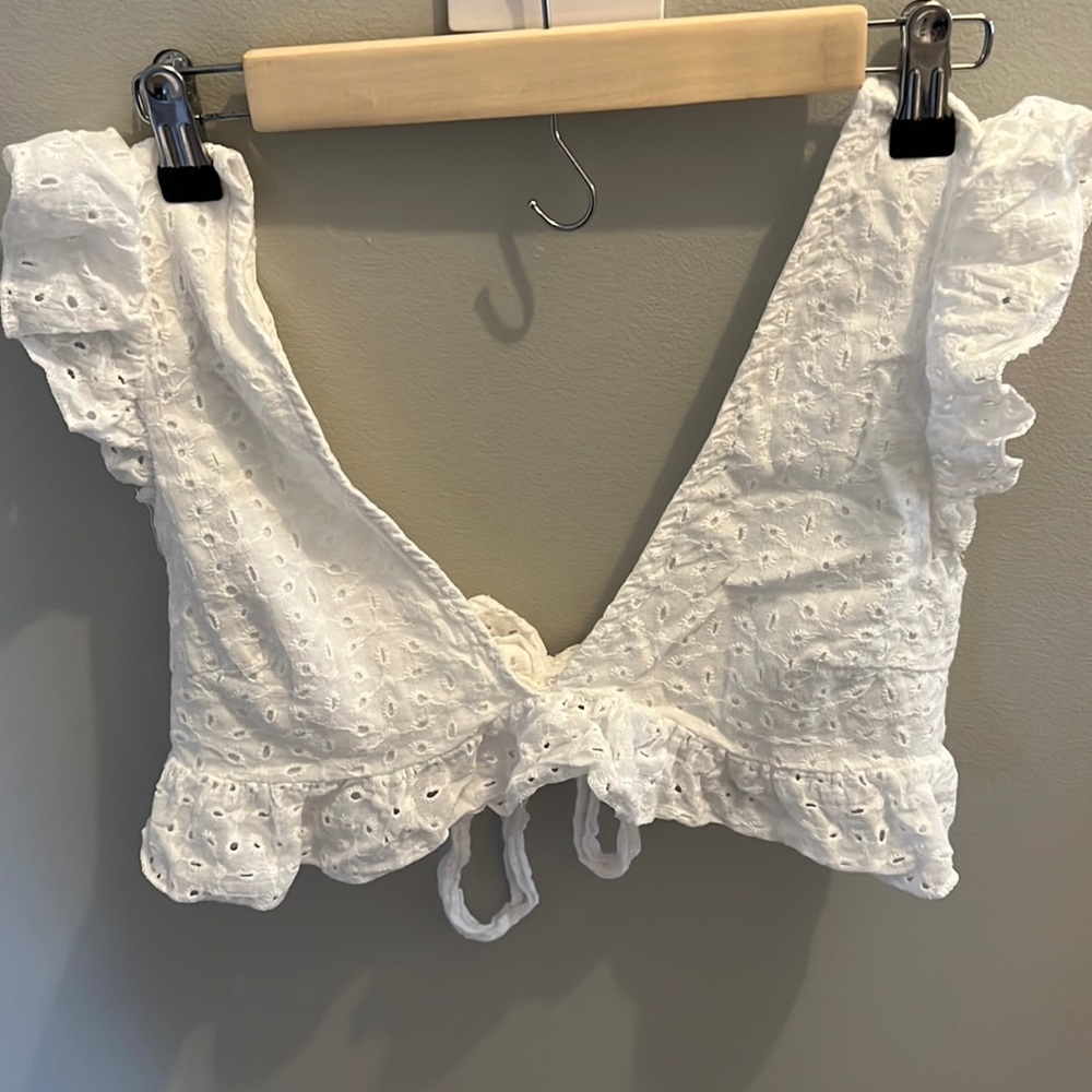 SHEIN size M super crop white top